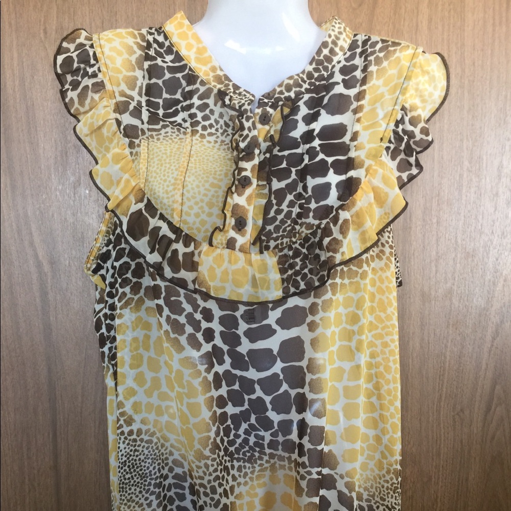 Yellow Blouse FREE Red Gray Blouse